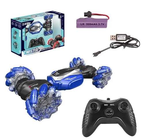 Mamido Mamido Autíčko na dálkové ovládání + Ovládání pohybem ruky Twisted 360° 4x4 červené RC