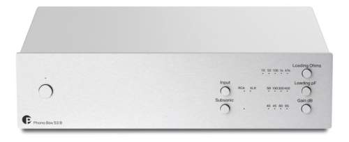Pro-Ject Phono Box S3 B - Plně symetrický gramofonový předzesilovač, stříbrný