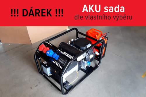 Honda Rámová profesionální elektrocentrála TP 15 HP AVR s podvozkem H720350