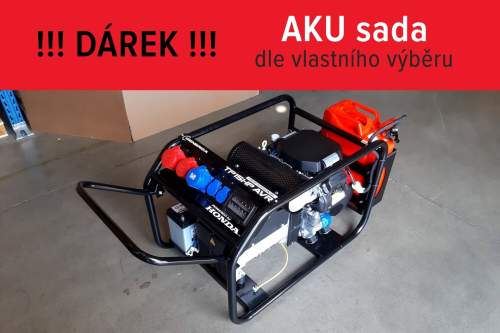 Honda Rámová profesionální elektrocentrála TP 12 HP AVR s podvozkem H720360