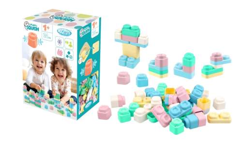 Stavebnice kostky silikonové Play&Squish 24 ks