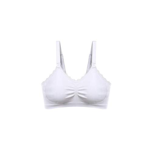 Babyono Kojící podprsenka s krajkou bílá E70-75 cm