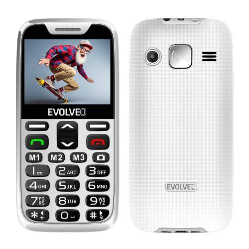EVOLVEO EasyPhone XR bílý s nabíjecím stojánkem