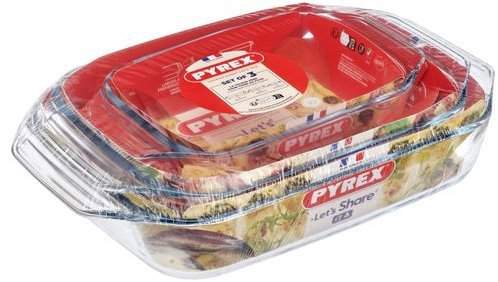 Pyrex Sada pekáčů 3 ks 1,4 l + 3 l + 4 l