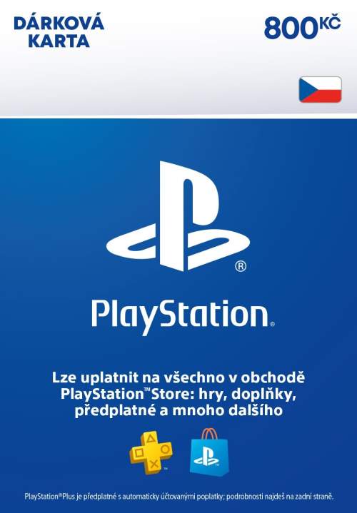 PlayStation Store dárková karta 800 Kč