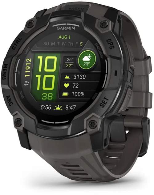 Garmin Instinct 3, 50 mm, AMOLED, Black Charcoral 010-03020-00