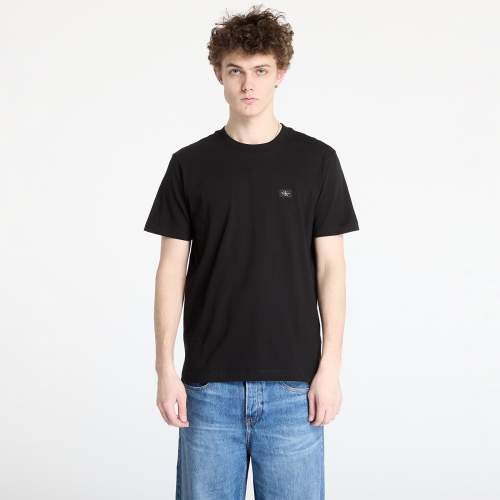 Tričko Calvin Klein Jeans Woven Label Regular Tee Black XXL