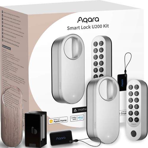AQARA Smart Lock U200 Kit (EL-D02DS), Stříbrný - Smart Zámek