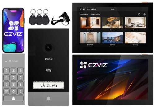 WiFi videotelefon 2-žilový Ezviz TP7 Čtečka klíčenek Monitor 7" SD7