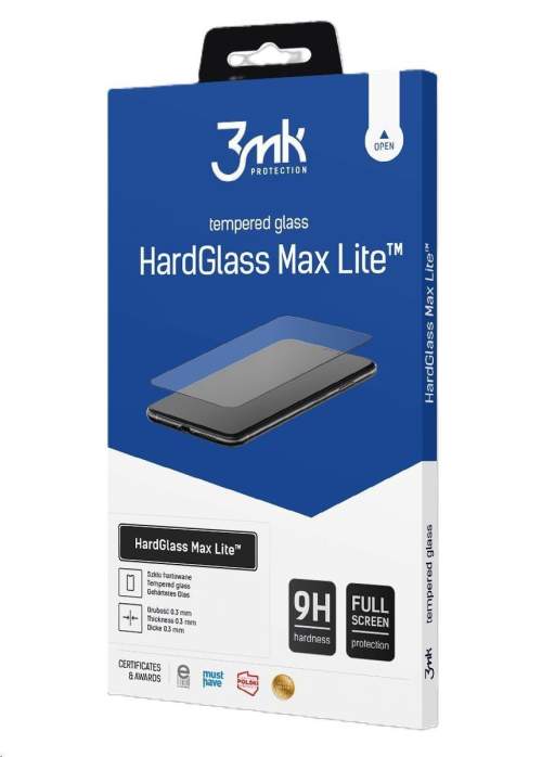 3mk HardGlass Max Lite tvrzené sklo Samsung Galaxy S25 Ultra černé