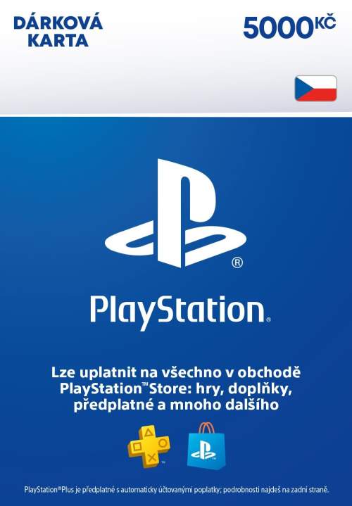 SONY ESD ESD CZ - PlayStation Store el. peněženka - 5000 Kč, SCEE-CZ-00500000
