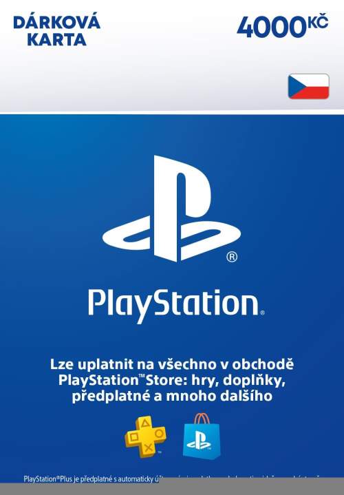SONY ESD ESD CZ - PlayStation Store el. peněženka - 4000 Kč, SCEE-CZ-00400000