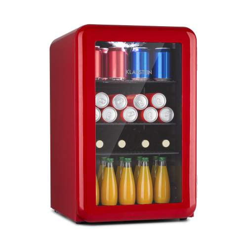 Klarstein PopLife 70 lednice, 70 l, 0-10°C, retro design, LED HEA13-PopLife-65-r