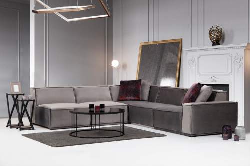 Atelier del Sofa Corner Sofa Lego Corner 5 (O1-O1-C-O1-1R) Grey