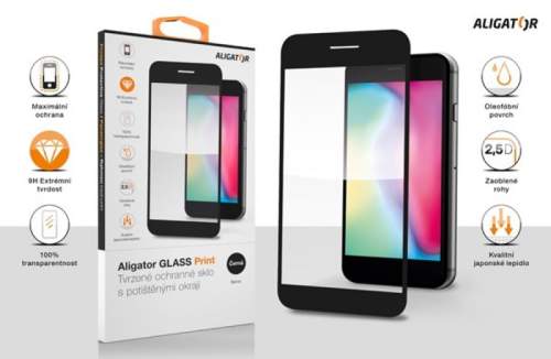 Ochranné tvrzené sklo ALIGATOR PRINT, Nothing Phone 2, černá, celoplošné lepení