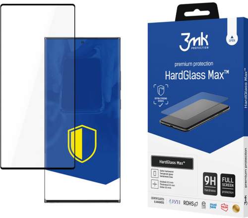 3mk tvrzené sklo HardGlass MAX pro Xiaomi 13, černá