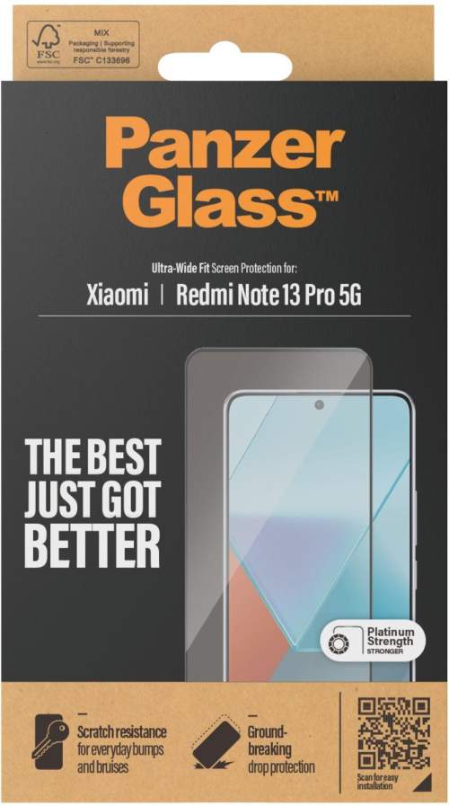PanzerGlass Ultra-Wide Fit ochranné sklo Xiaomi Redmi Note 13 Pro