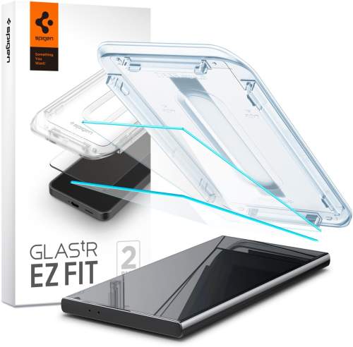 Celoplošné tvrzené sklo Samsung Galaxy S24 ULTRA Clear Spigen GLAS.TR "EZ FIT" 2 KUSY