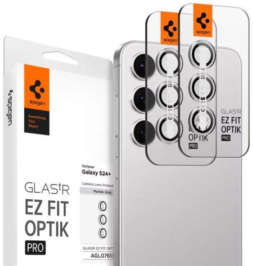 Spigen Glass tR EZ Fit Optik Pro 2 Pack Marble Gray Samsung Galaxy S24+
