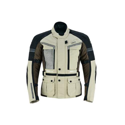 BOS Maximum pánská touringová moto bunda béžová/černá béžová/černá M
