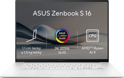 ASUS Zenbook S 16 OLED UM5606WA-OLED225X Scandinavian White celokovový