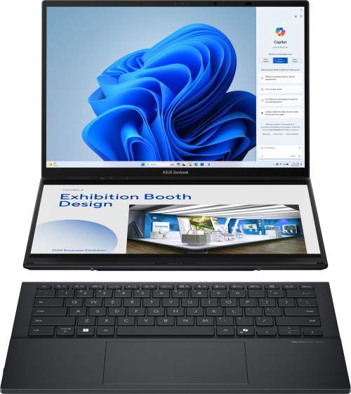 ASUS Zenbook Duo OLED UX8406CA-OLED088W Inkwell Gray celokovový, UX8406CA-OLED088W