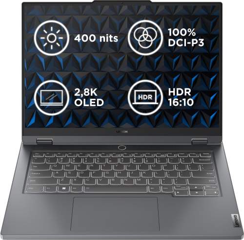 Lenovo LEGION S5 14APH8 Ryzen 7 7840HS/16GB/SSD 512GB/14,5"/OLED/WQXGA+/120Hz/400nitů/RTX4050 6GB/FPR/3 roky/bez OS/šed (82Y5003PCK)
