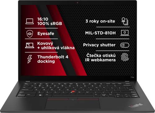 Lenovo ThinkPad T14s G4 i5-1335U/16GB/512GB SSD/14" WUXGA IPS 400n sRGB/3yPremier/Win11 Pro/černá, 21F60039CK