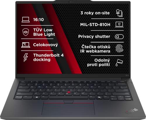 Lenovo ThinkPad E14 G6 Ultra 7 155H/AI/32GB/1TB SSD/14" WUXGA IPS/3yOnsite/Win11 Pro/černá (21M70015CK)