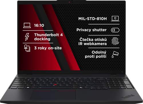 Lenovo ThinkPad L16 G1 Ultra 5/16GB/512GB SSD/16" WUXGA/3yOnsite/ Win11Pro/černá, 21L3002DCK