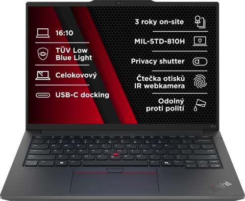 LENOVO NTB ThinkPad E14 AMD G6 - Ryzen5 7535HS,14" WUXGA,16GB,512SSD,FHD+IRcam,W11P, 21M30027CK