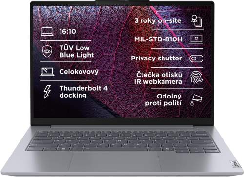Lenovo ThinkBook 14 G7 IML šedá / 14" WUXGA / Intel Core Ultra 7 155H