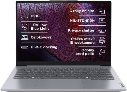 Lenovo ThinkBook14 G7 Ryzen 3 7335U/16GB/512 SSD/14" WUXGA/3yOnsite/Win11 Home/šedá, 21MV002UCK