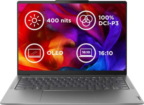 Lenovo YOGA Slim 6 14IRH8 Core i7-13700H/16GB/SSD 1TB/14"/WUXGA/OLED/60Hz/400nitů/3r On-Site/bez OS/šedá, 83E00034CK