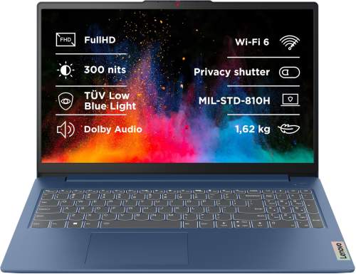 Lenovo IdeaPad Slim 3 15IRH8 Modrý / 15.6" FHD / i7-13620H / 16GB / 51