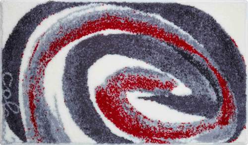 GRUND Colani 42 Koupelnová předložka 70x120 cm, šedá červená