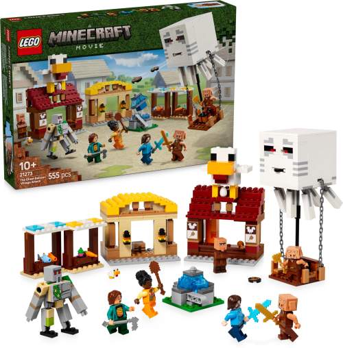 Lego® minecraft® 21273 balón v podobě ďasa a útok na vesnici