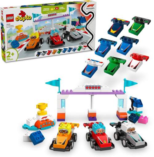 LEGO® DUPLO® 10445 Závodní auta a řidiči týmu F1®