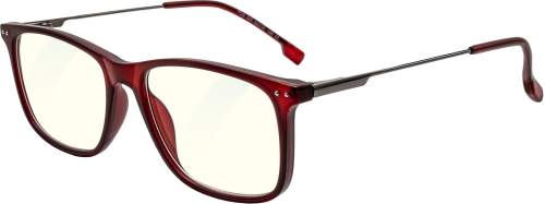 GLASSA Blue Light Blocking Glasses PCG 020, +0,00 dio, červené