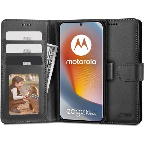 Pouzdro TECH-PROTECT WALLET MOTOROLA EDGE 50 FUSION 5G BLACK (5906302309436)