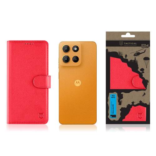 Knížkové pouzdro Tactical Field Notes pro Motorola G15 Red