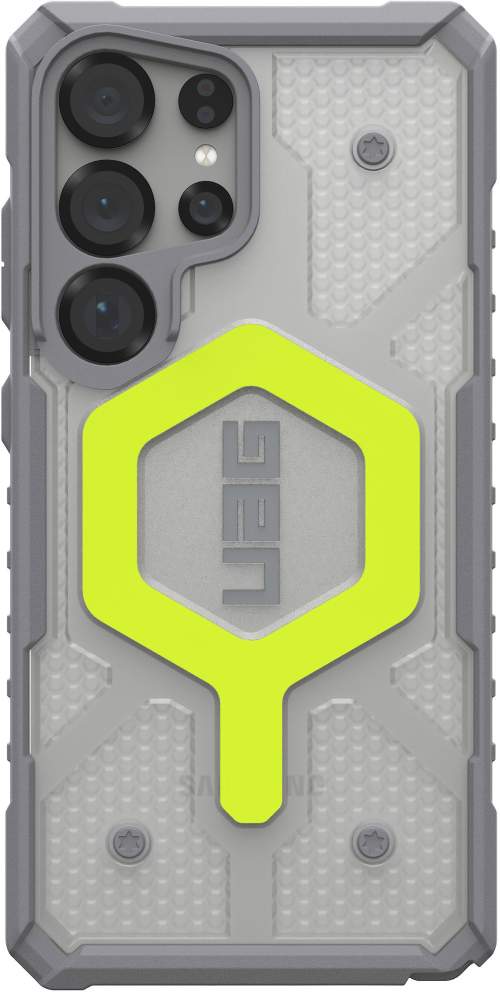 UAG Pathfinder Clear w/Magnet kryt Samsung Galaxy S25 Ultra neonově zelený