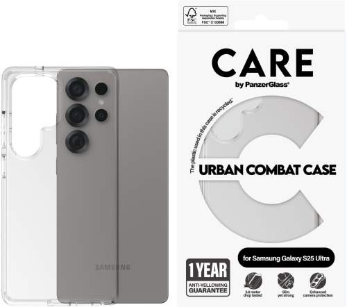 PanzerGlass CARE kryt Samsung Galaxy S25 Ultra Urban Combat čirý
