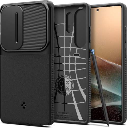 Spigen Optik Armor ochranný kryt pro Samsung Galaxy S25 Ultra black