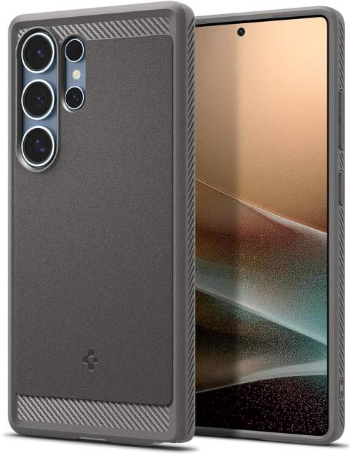 Spigen Rugged Armor MagSafe kryt Samsung Galaxy S25 Ultra šedý