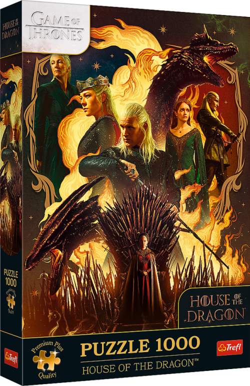 Trefl Puzzle Premium Plus Hra o trůny Rod draka