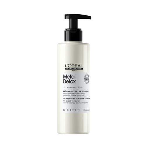 L´Oréal Professionnel Série Expert Metal Detox Professionnal Pre-Shampoo Treatment před-šamponová péče pro lesk a ochranu barvených vlasů 250 ml