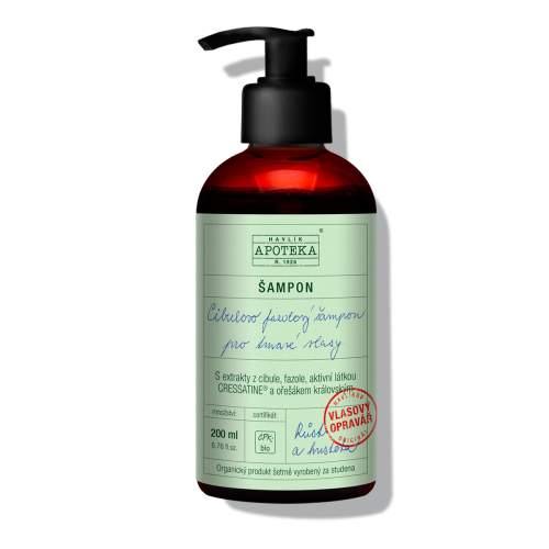 Havlíkova apotéka Cibulovo fazolový šampon na tmavé vlasy Velikost: 200 ml