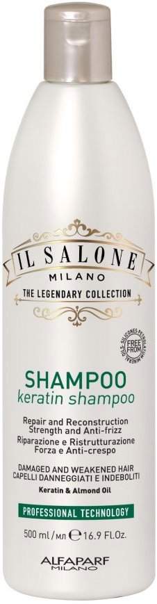 Alfaparf Milano Il Salone Milano Keratin obnovující šampon pro poškozené vlasy 500 ml