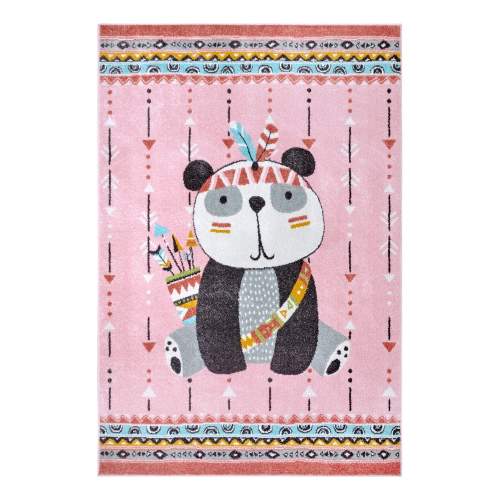 Dětský kusový koberec Hanse Home Adventures 105958 Panda Rose 160x235 cm